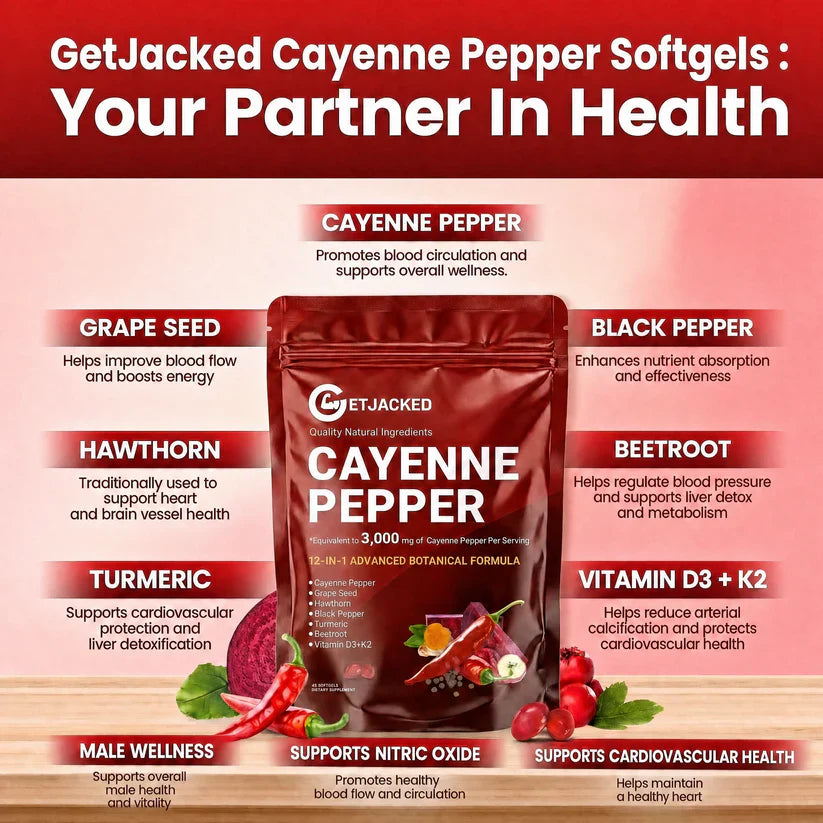 Support Vascular Function with firecaps Cayenne